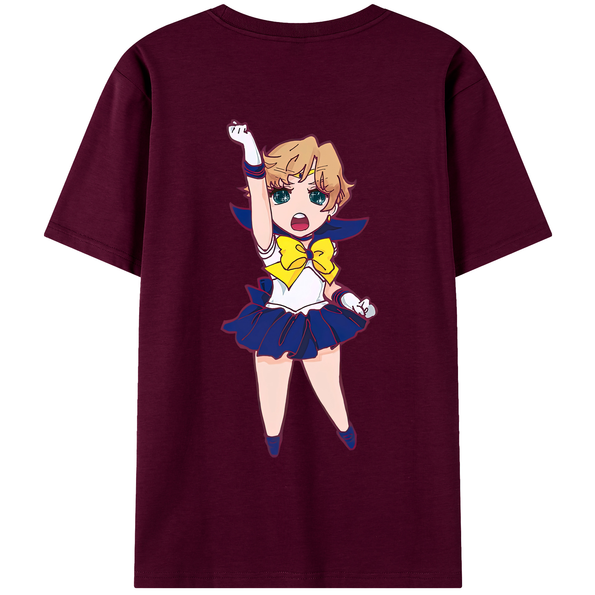 （画像用） 美少女戦士セーラームーン 天王はるか Sailor Moon Tenoh Haruka レディース半袖Tシャツ(バックプリント)